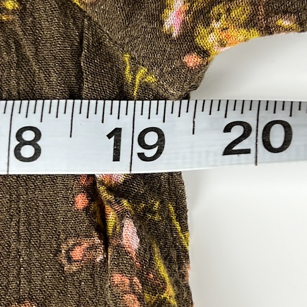 Eyeshadow Blouse Brown with Floral Print Sz: M - Picture 8 of 16